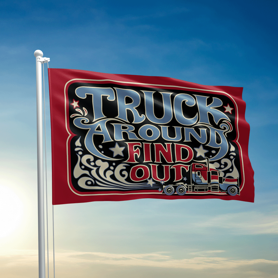 Truck Around Find Out Flag
