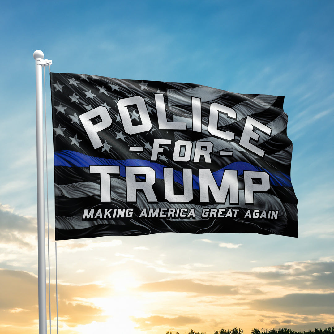 Police For Trump Flag