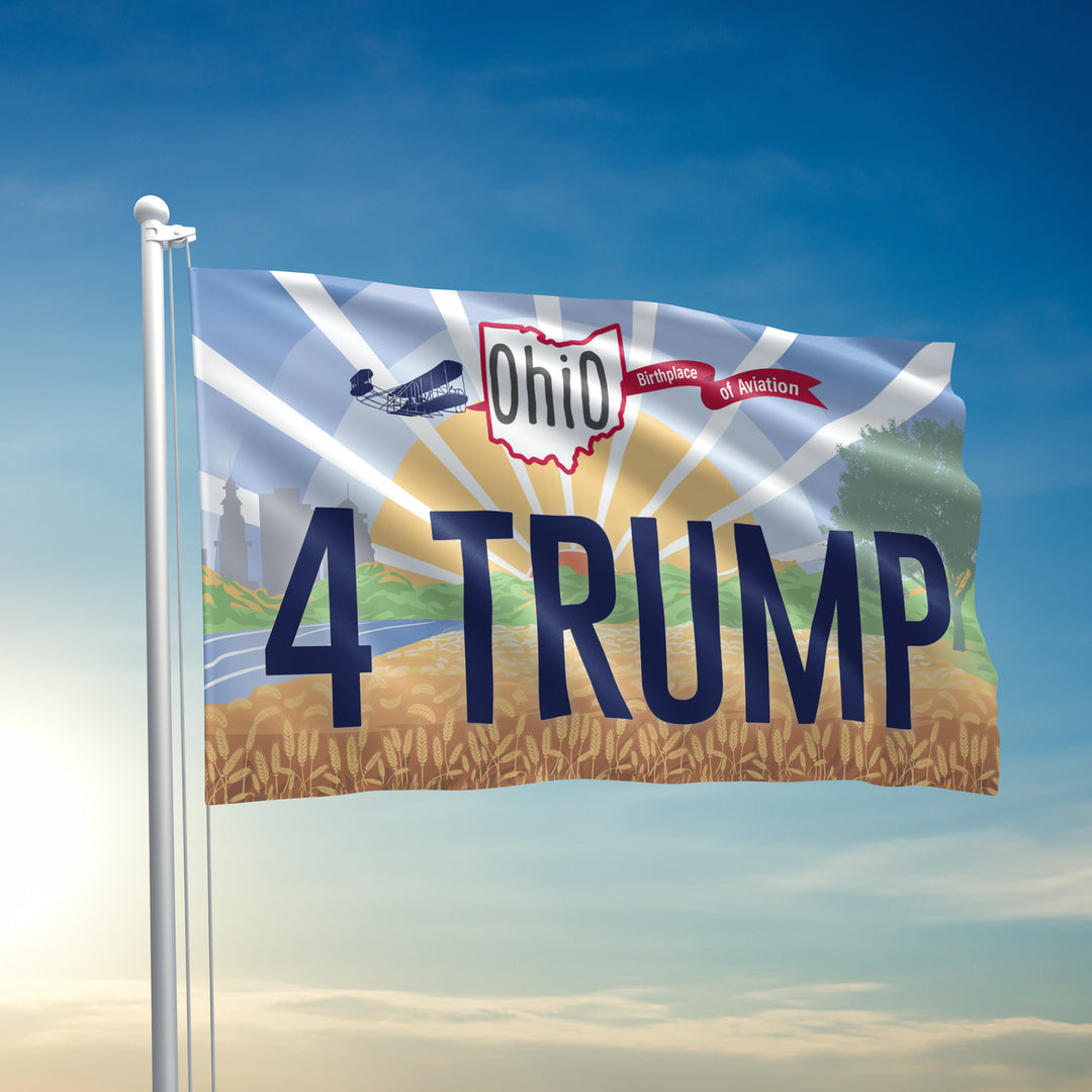 Ohio For Trump Flag