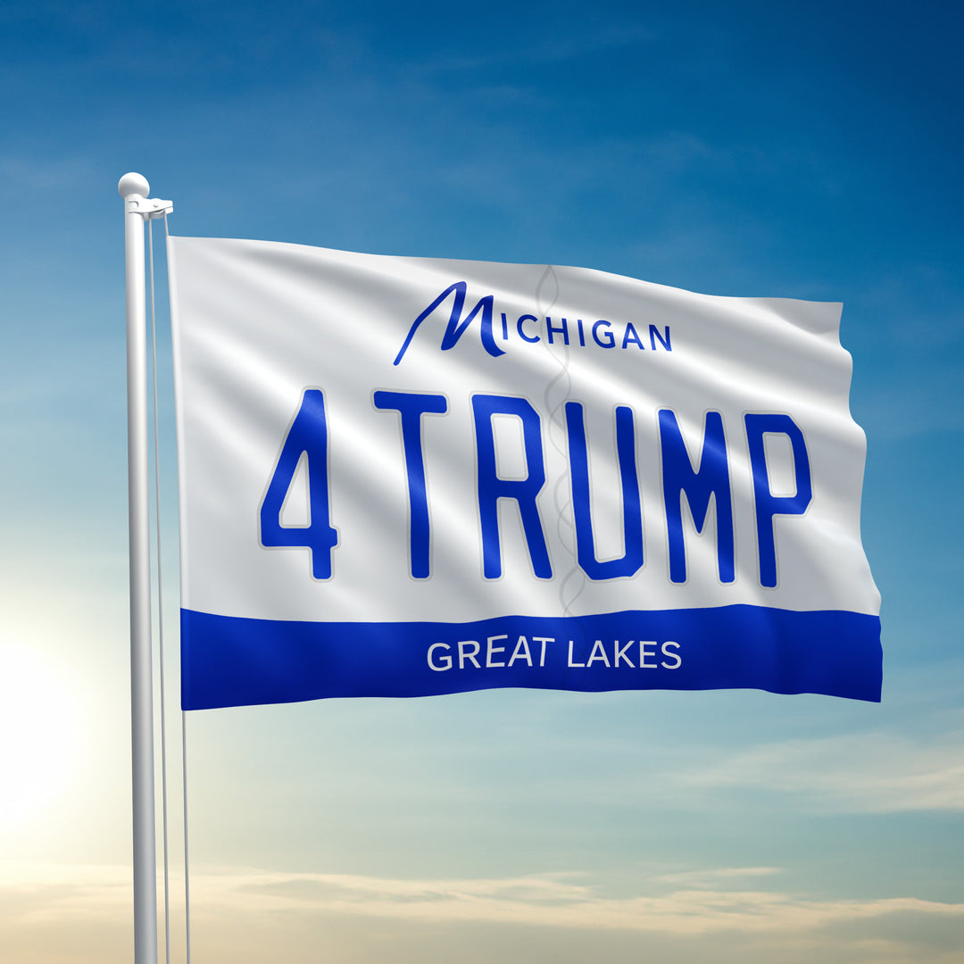 Michigan For Trump Flag