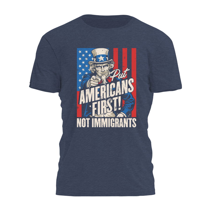 Put Americans First - Uncle Sam Tee - 4430