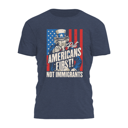 Put Americans First - Uncle Sam Tee - 4430
