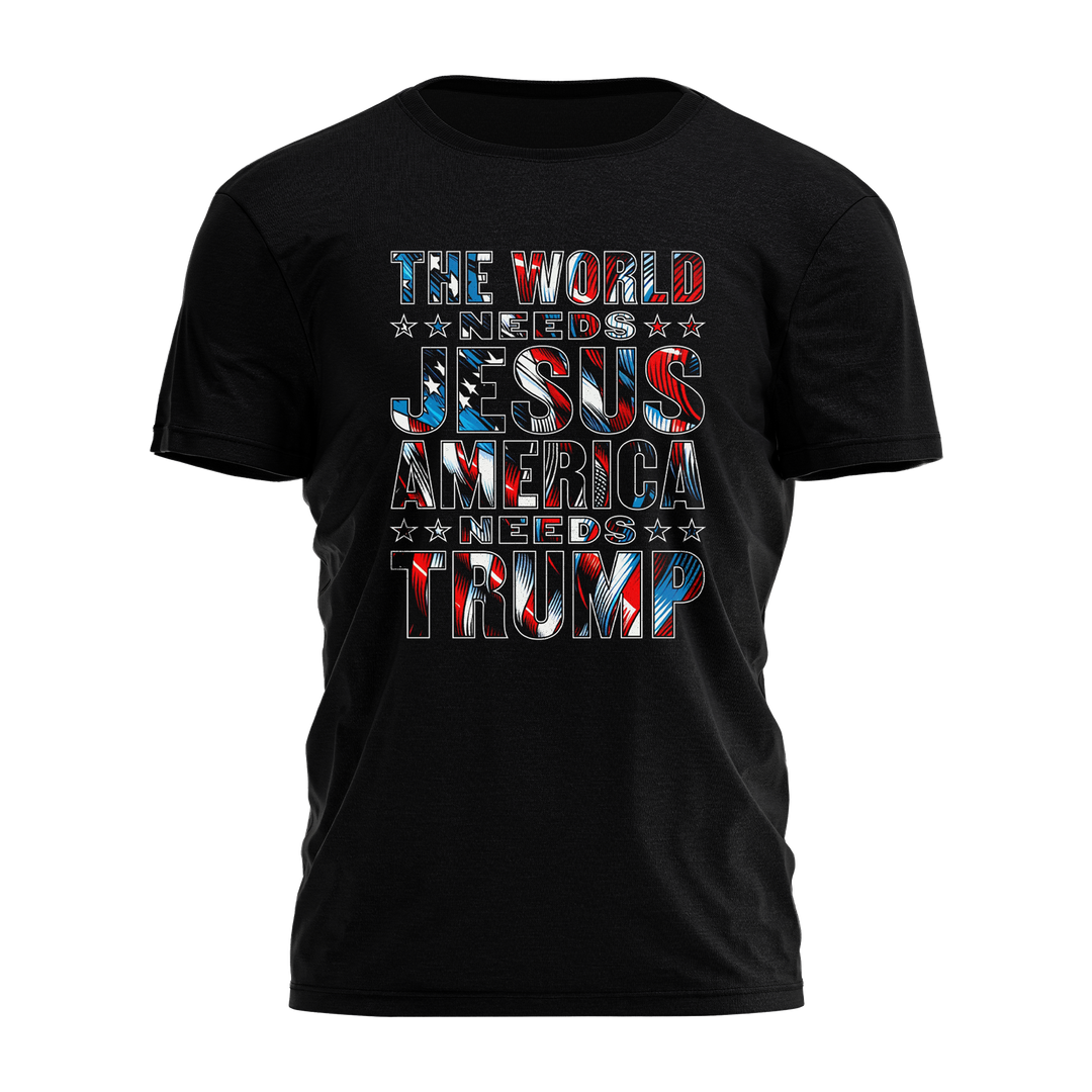 The World Needs Jesus America Needs Trump Shirt Tee