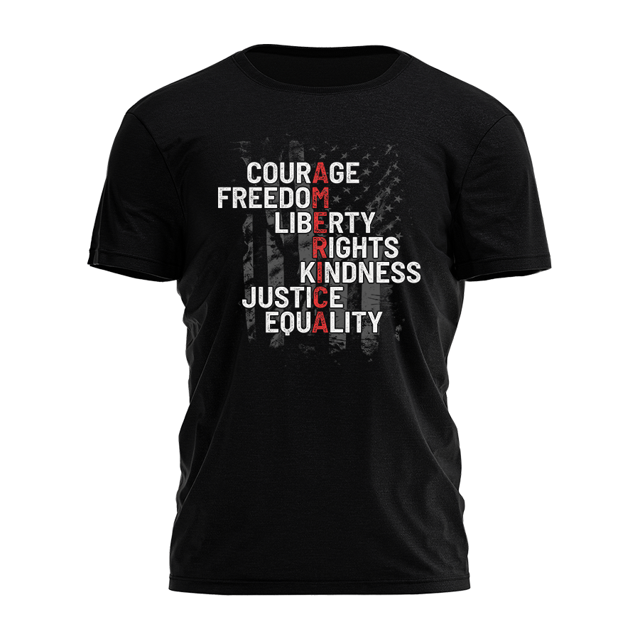 Courage Freedom Liberty Tee - 4926