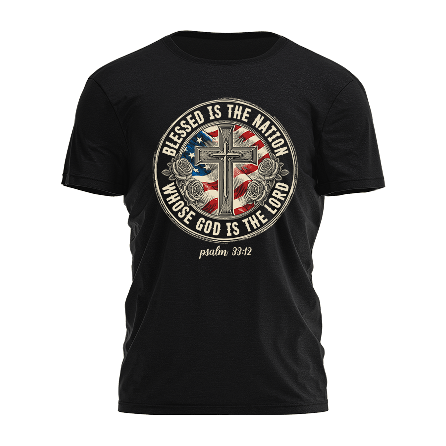 Blessed Is The Nation Tee - 4905
