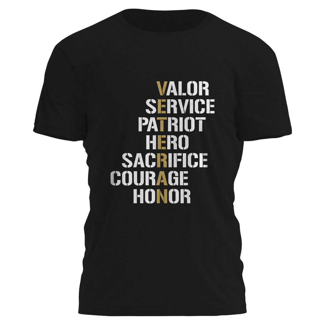 Valor Veteran Shirt Tee - 2160