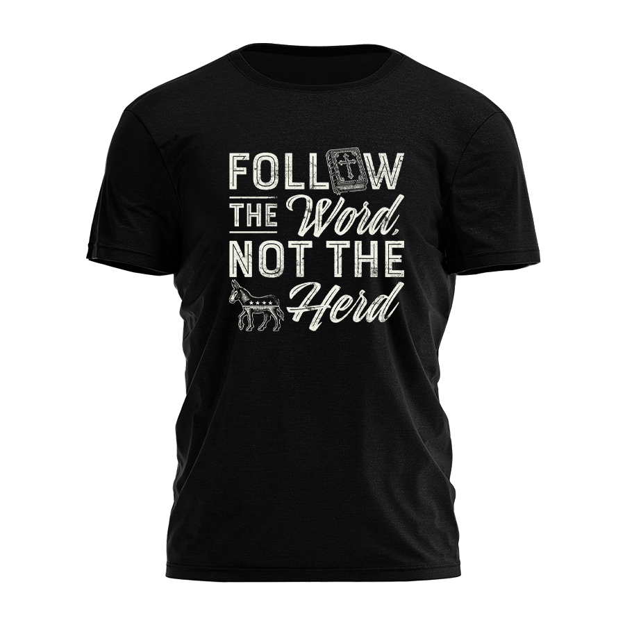 Follow the Word Not The Herd - Illustration Tee - 2450