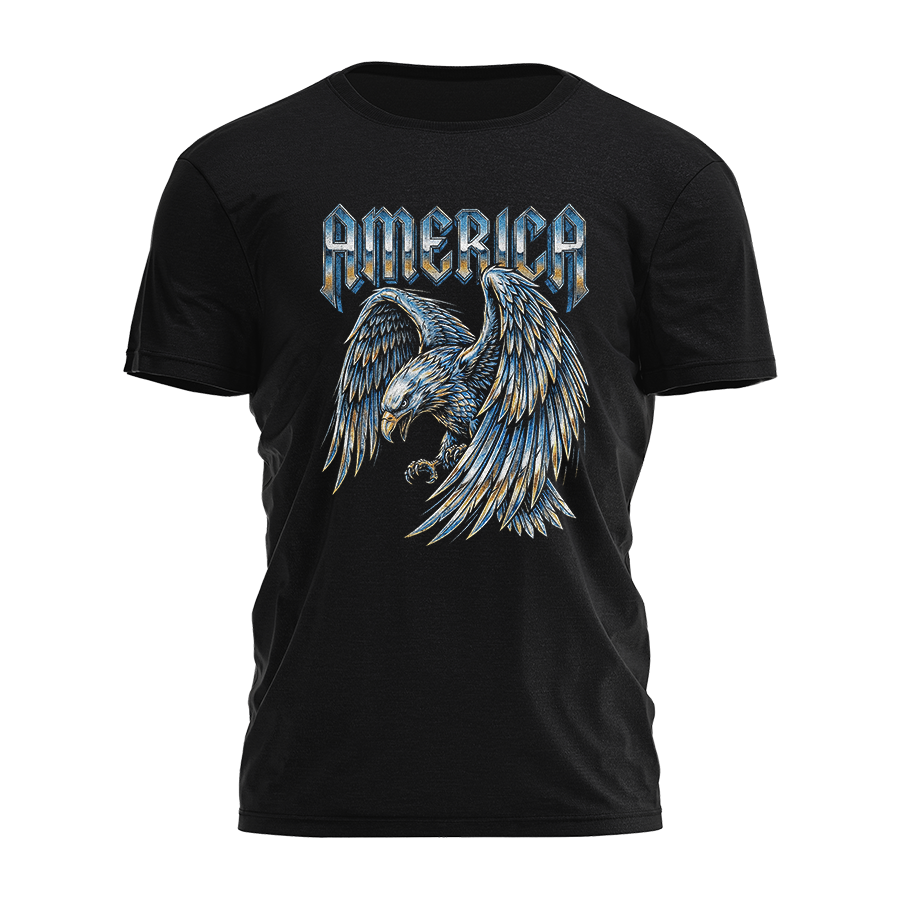 America - Metal Eagle Tee - 4948