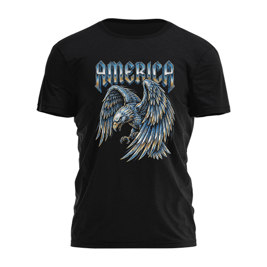 America - Metal Eagle Tee - 4948