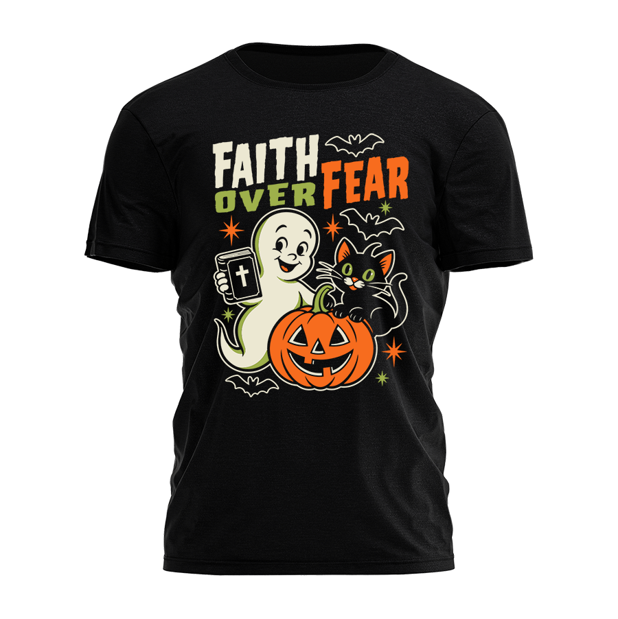 Faith Over Fear - Ghost Tee - 5159