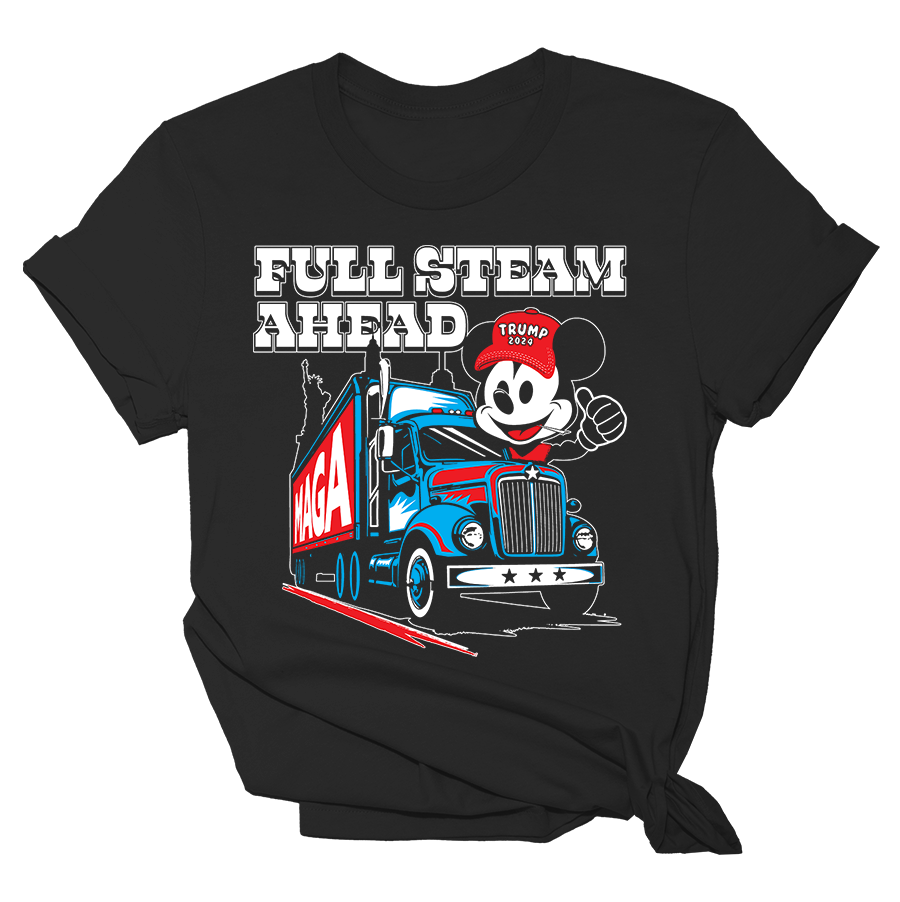 Full Steam Ahead Truck Remake Shirt Black Tee