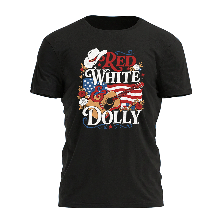 Red White & Dolly - Floral Tee - 5067