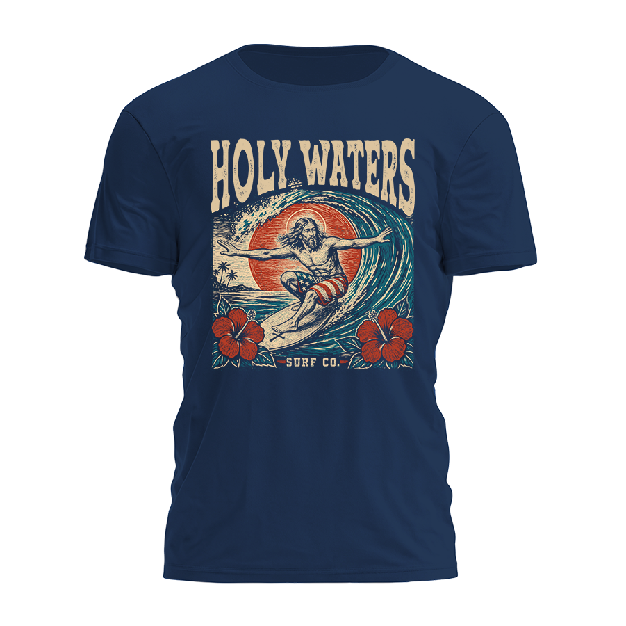 Holy Waters Surf Co Tee - 4866