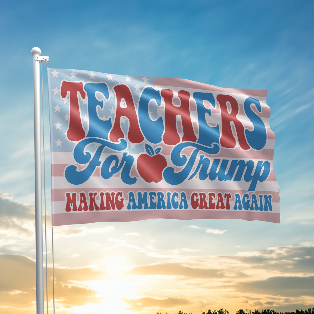 Teachers For Trump Flag