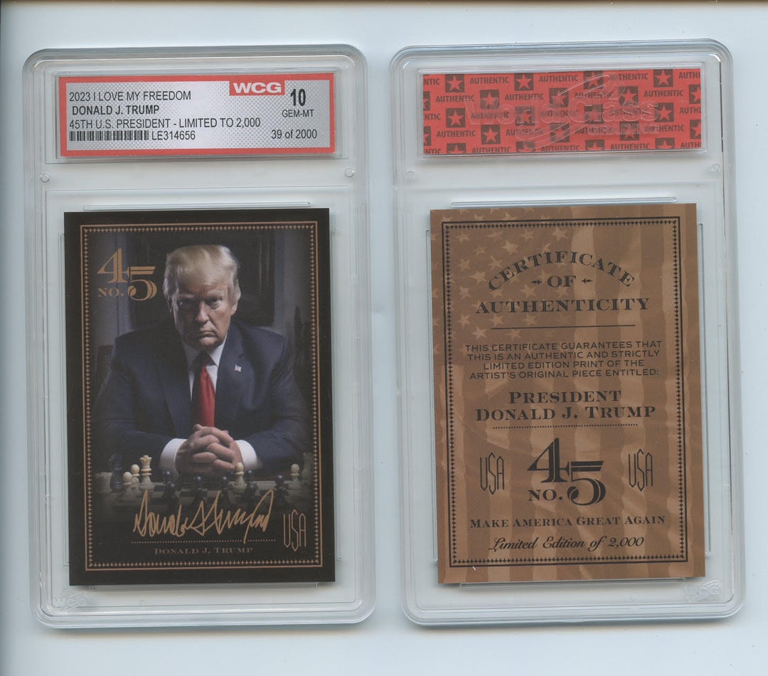 Trump 45th President Collector Card