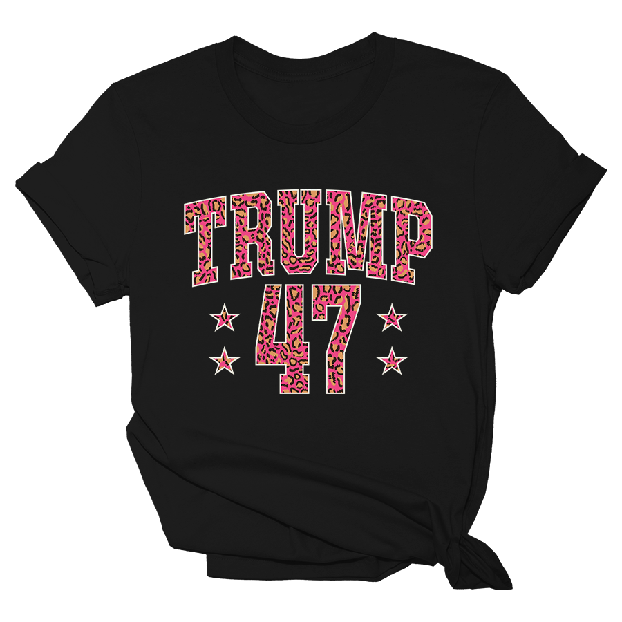 Trump 47 - Leopard Print - Womens Tee