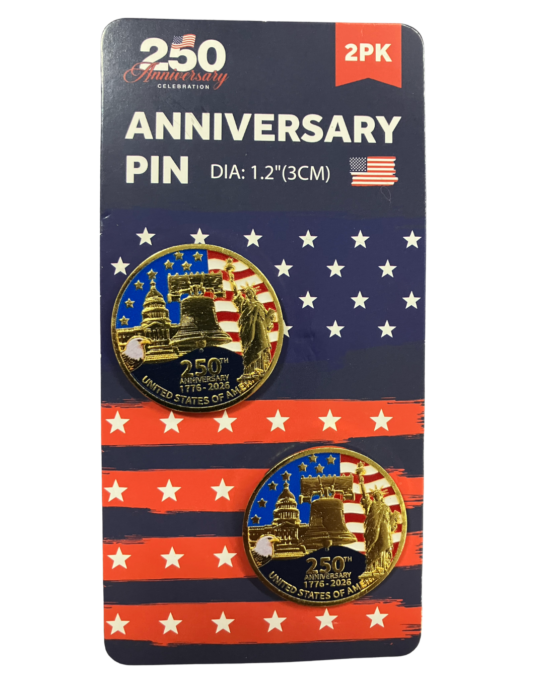 250th Anniversary Pins (2 Pack)(4 Variants)