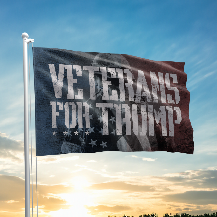 Veterans For Trump - Flag 0090