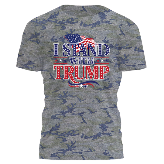 I Stand With Trump - Patriot Stars Tee - 2464
