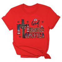 God Bless America Cross Tee