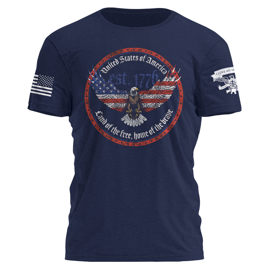 Eagle Emblem Navy T-Shirt