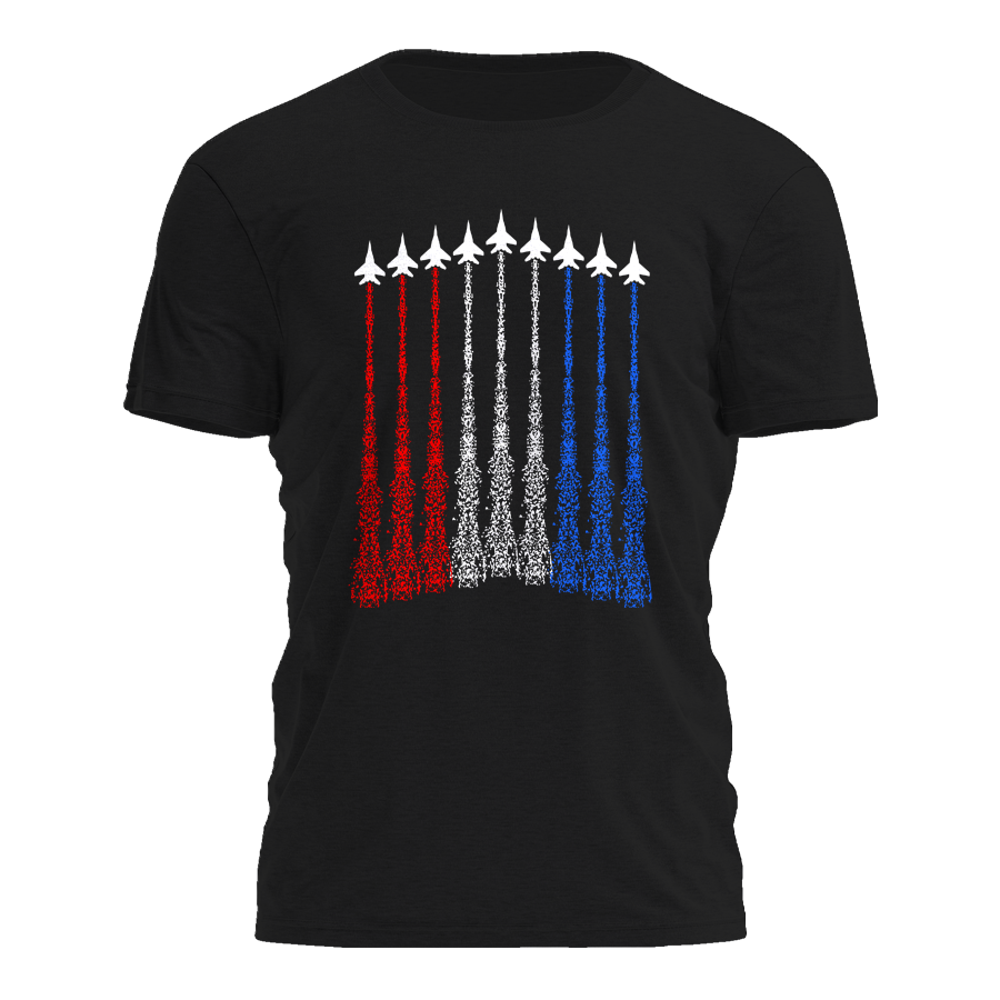 Red White Blue Jet Tee