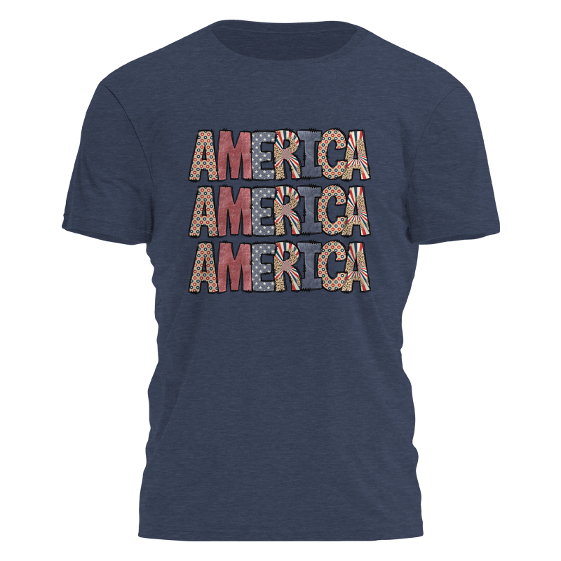 America - Stacked Tee - 2397