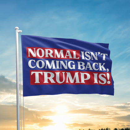 Normal Isn't Coming Back Trump Is! Flag