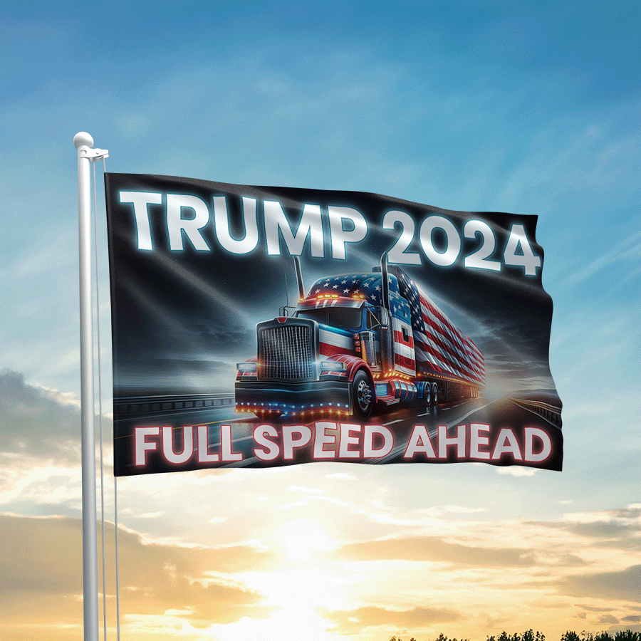 Full Speed Ahead Truck Flag
