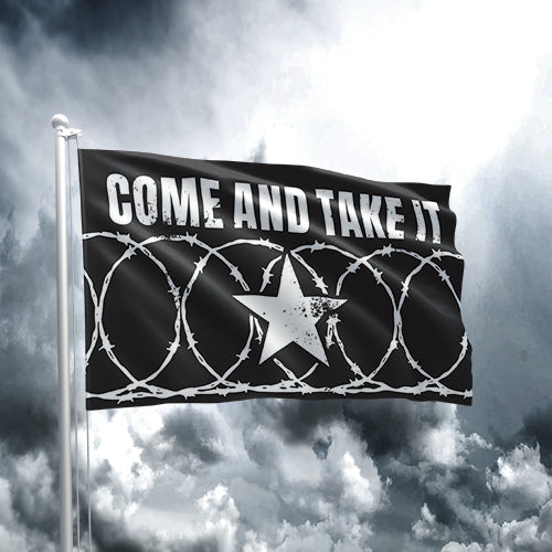 Come and Take It Black Razor Star Flag