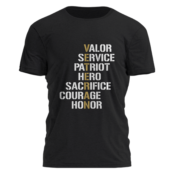 Valor Veteran Shirt Tee