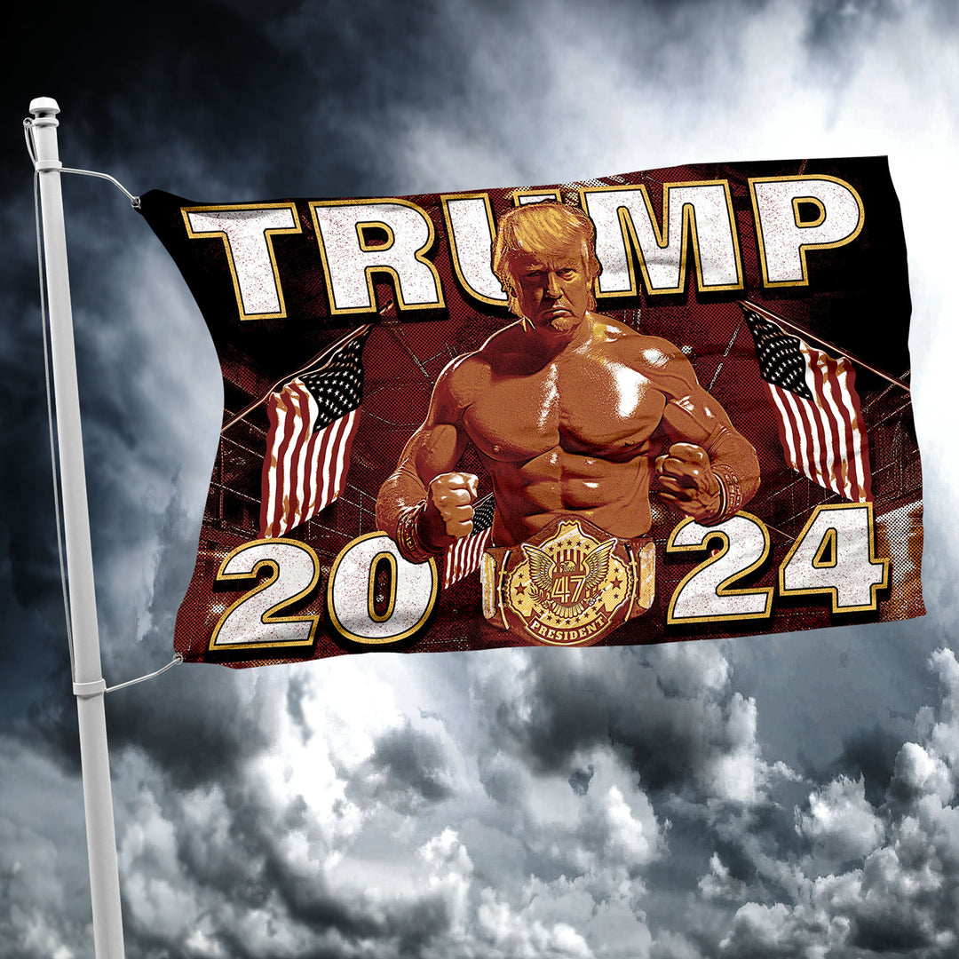 Trump 47th Champ 2024 Flag