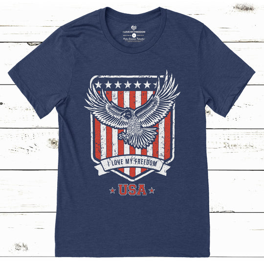 The Freedom Eagle T-Shirt - I Love My Freedom