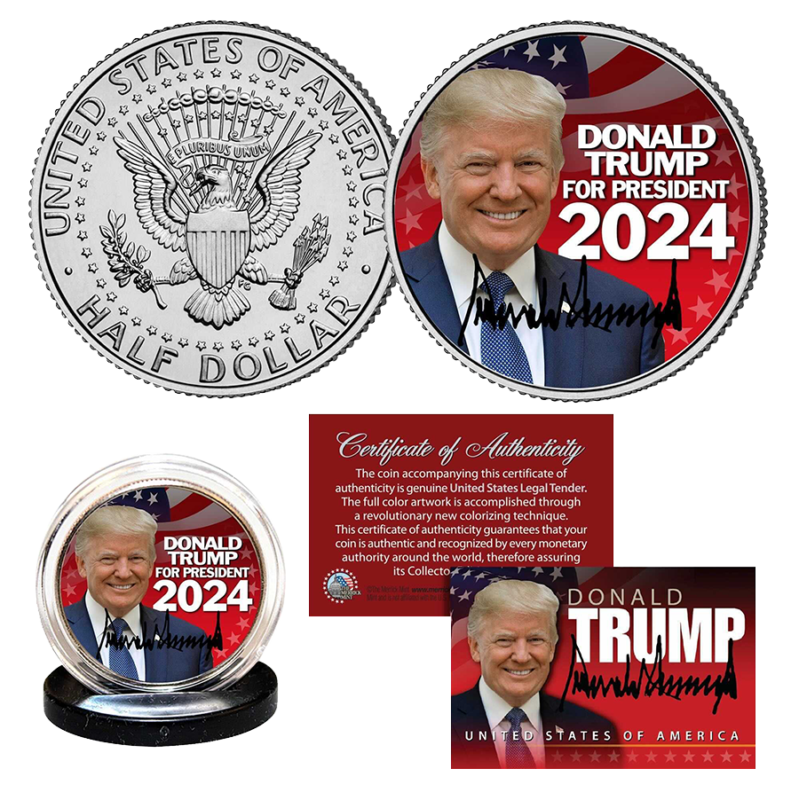 Donald Trump For President 2024 Coin - I Love My Freedom