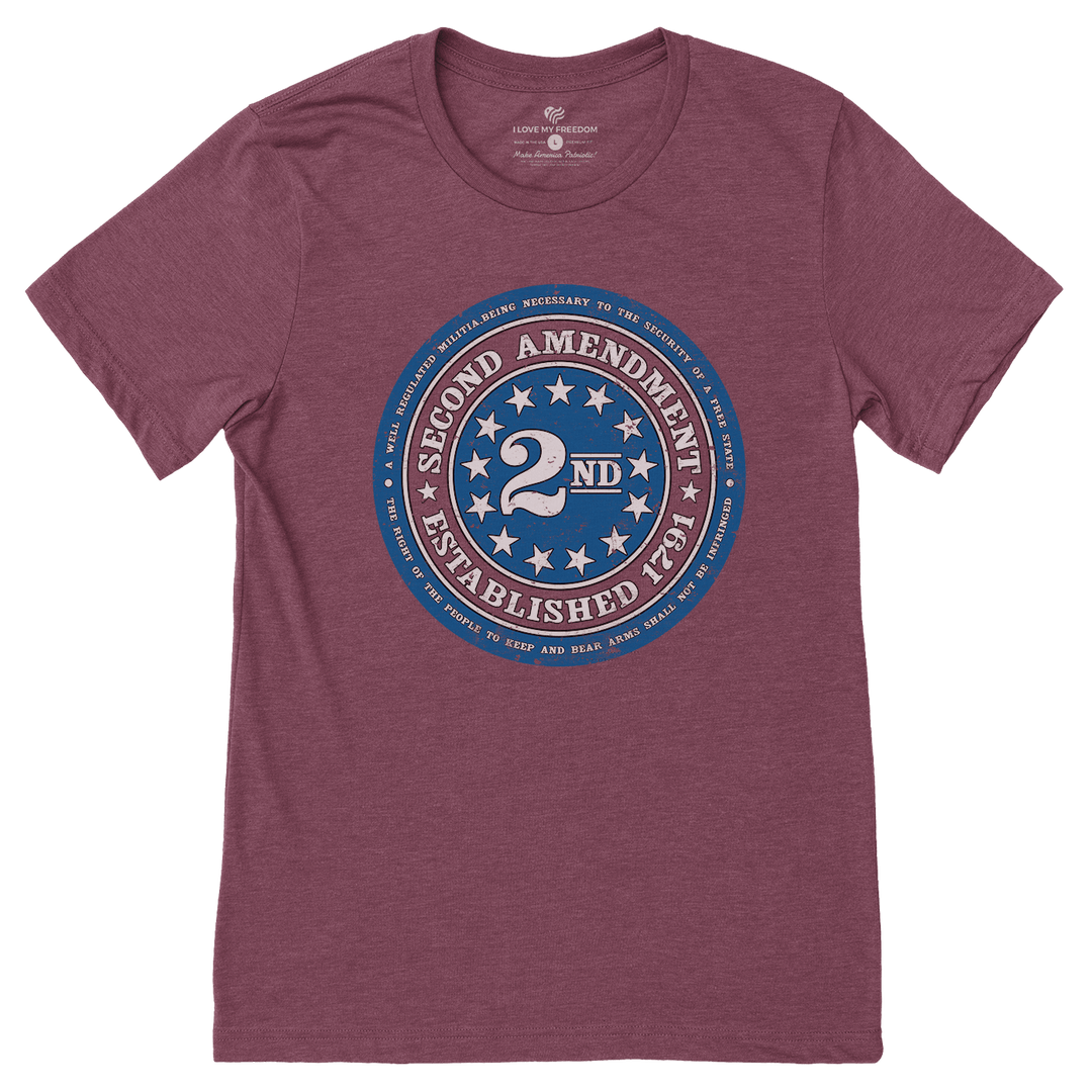 Second Amendment Established T-Shirt - I Love My Freedom