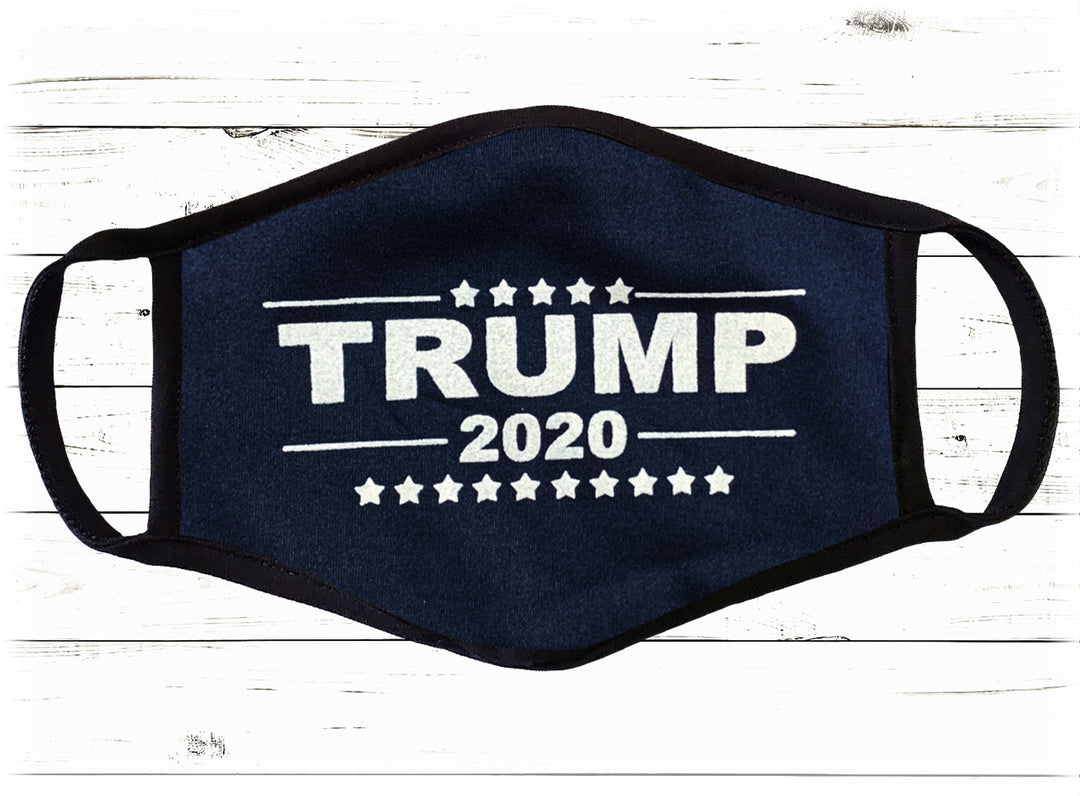 Navy Trump 2020 Face Cover - I Love My Freedom