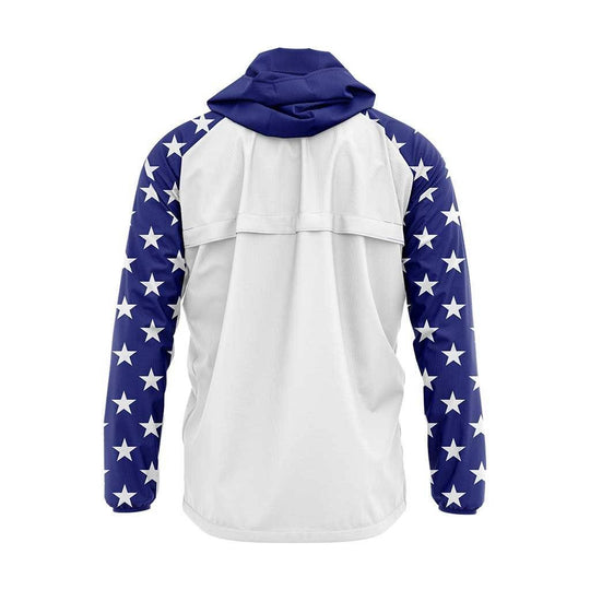 USA Flag Rain Jacket - I Love My Freedom