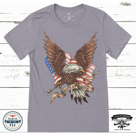 Eagle Flying Flag T-Shirt