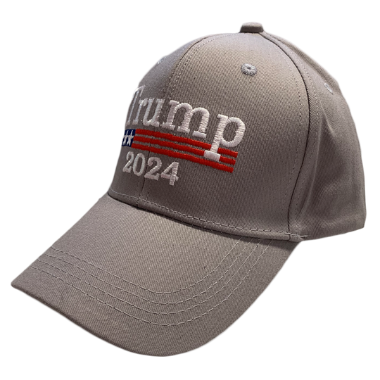 Grey TRUMP 2024 Hat