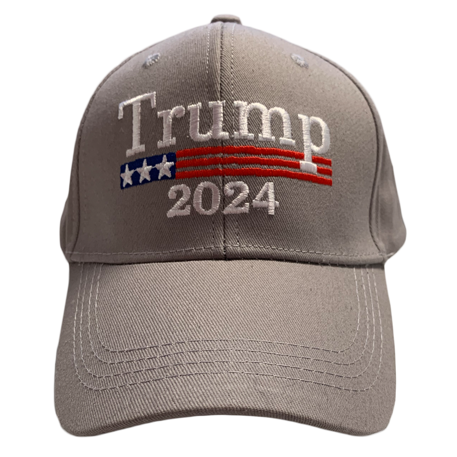 Grey TRUMP 2024 Hat