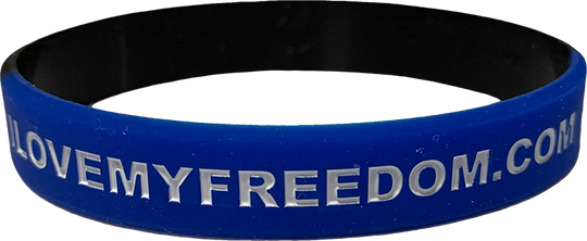 Back The Blue Wristband - I Love My Freedom