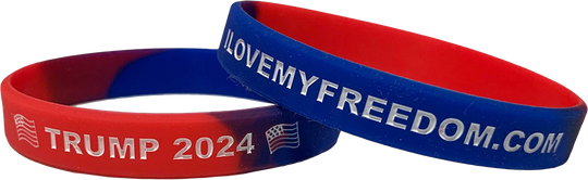 Trump 2024 Wristband - I Love My Freedom
