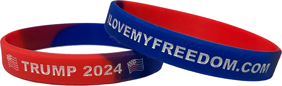 Trump 2024 Wristband - I Love My Freedom