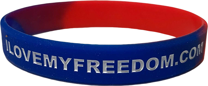 Trump 2024 Wristband - I Love My Freedom