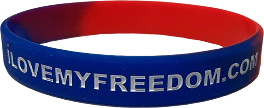 Never Surrender Wristband - I Love My Freedom