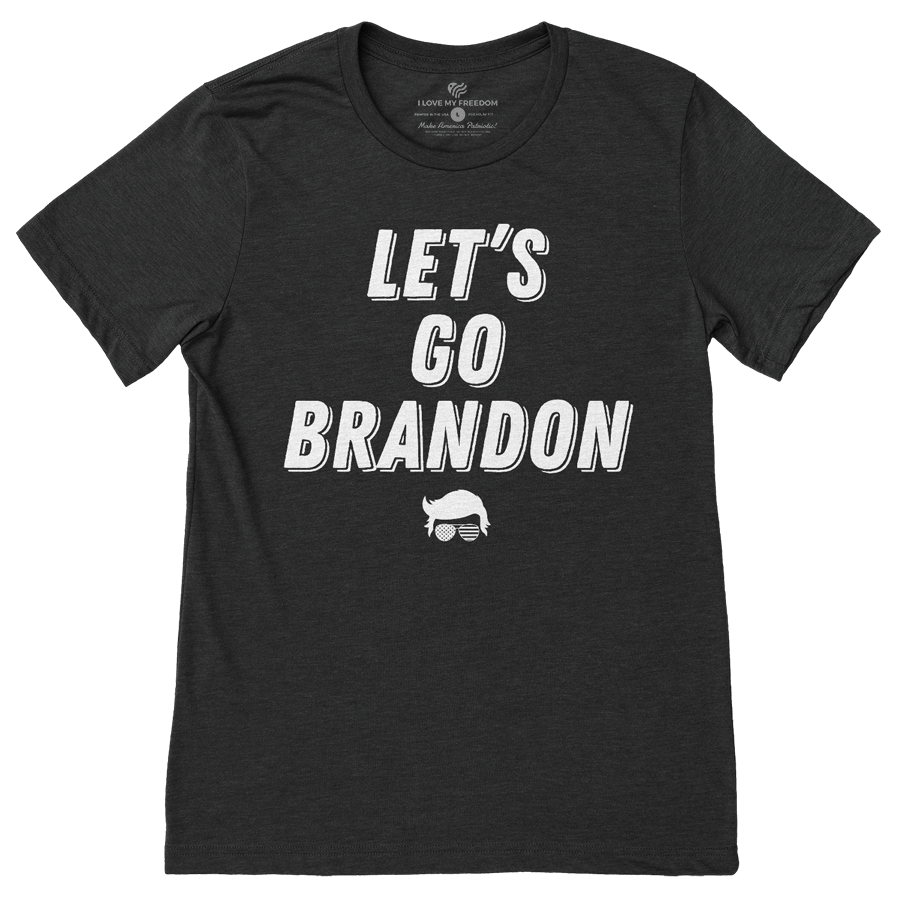 Black Let's Go Brandon T-Shirt
