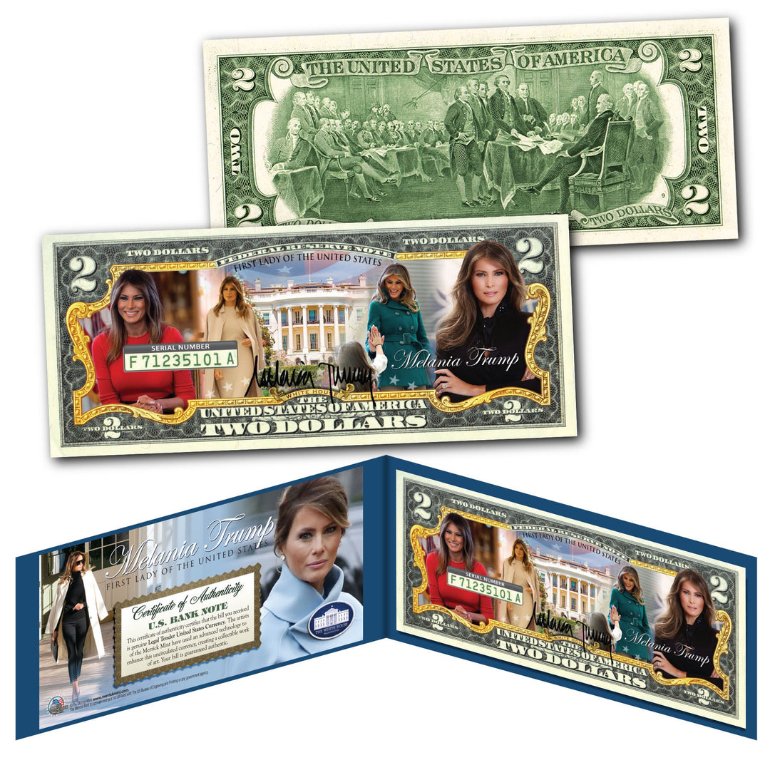 Melania Trump $2 Bill - I Love My Freedom