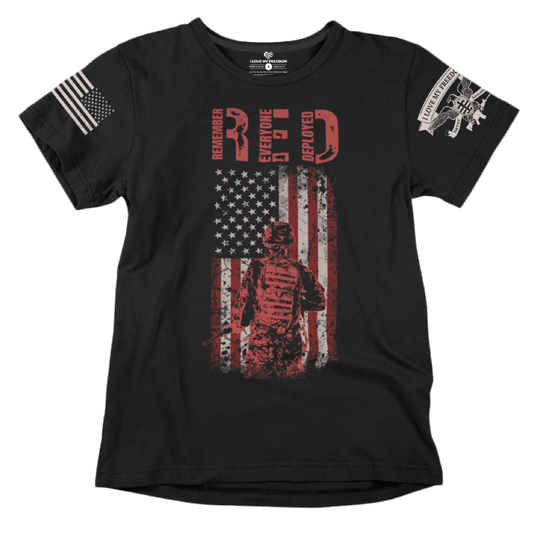 Remember Everyone Deployed Black T-Shirt