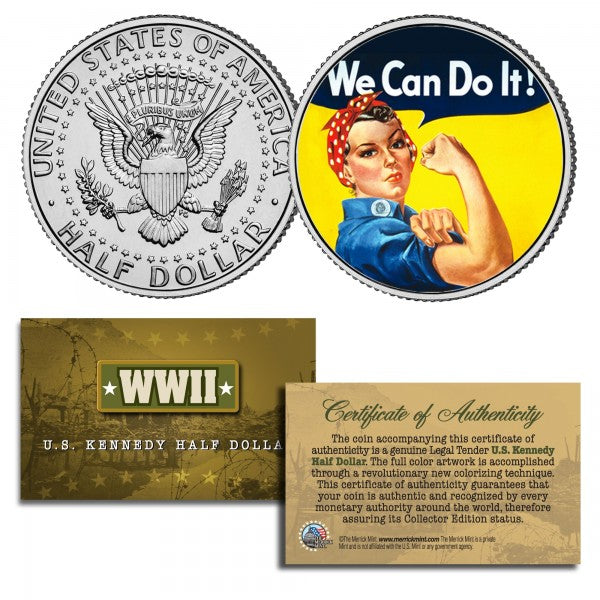 Rosie The Riveter JFK Half Dollar