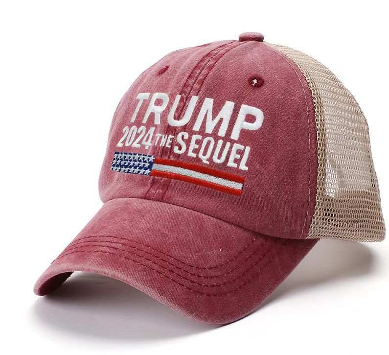 Trump 2024 "The Sequel" Mesh Hat (Red)